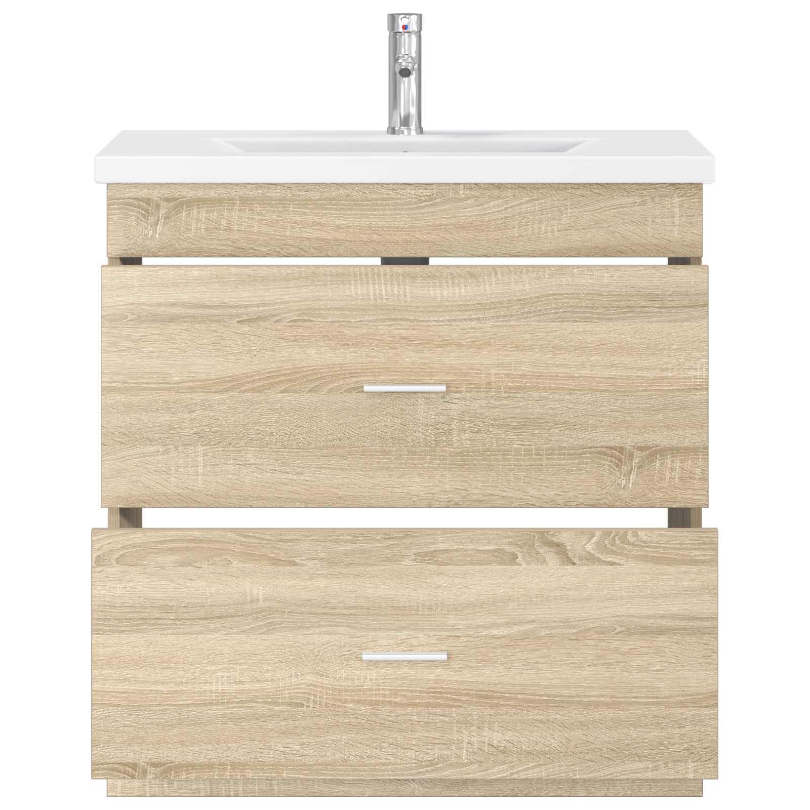 vidaXL Bathroom Furniture Set Sonoma Oak 81 x 40 x 84.5 cm 3