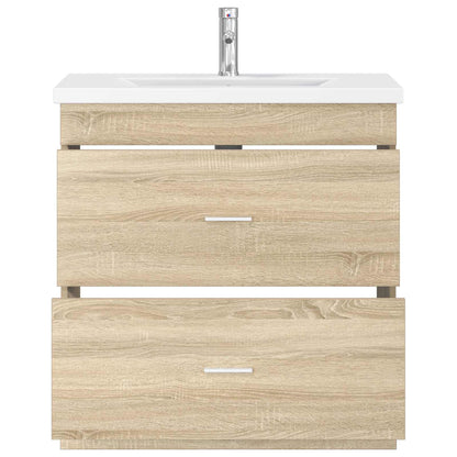 vidaXL Bathroom Furniture Set Sonoma Oak 81 x 40 x 84.5 cm 3