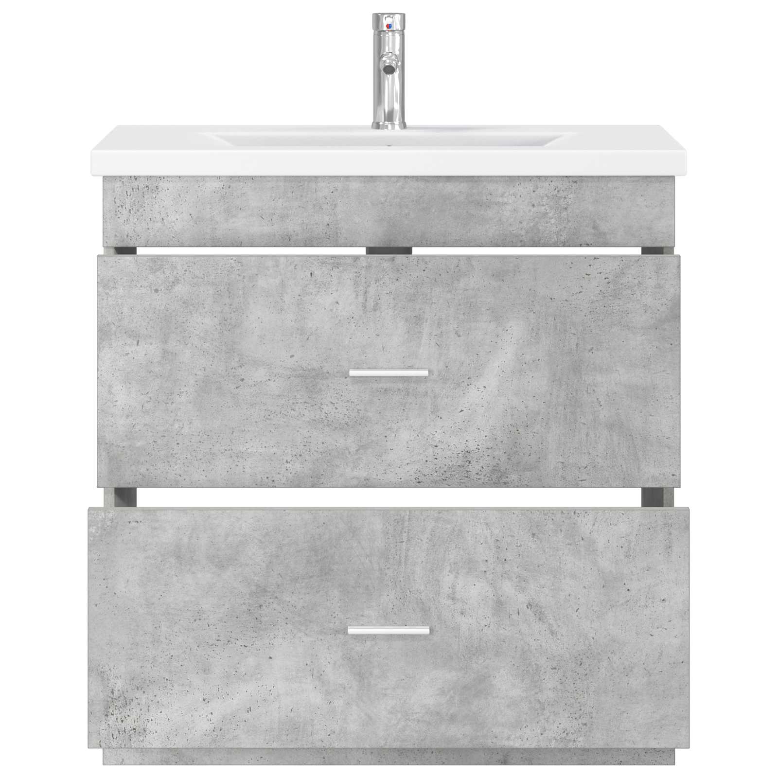 vidaXL Bathroom Furniture Set Concrete Grey 81 x 40 x 84.5 cm 3