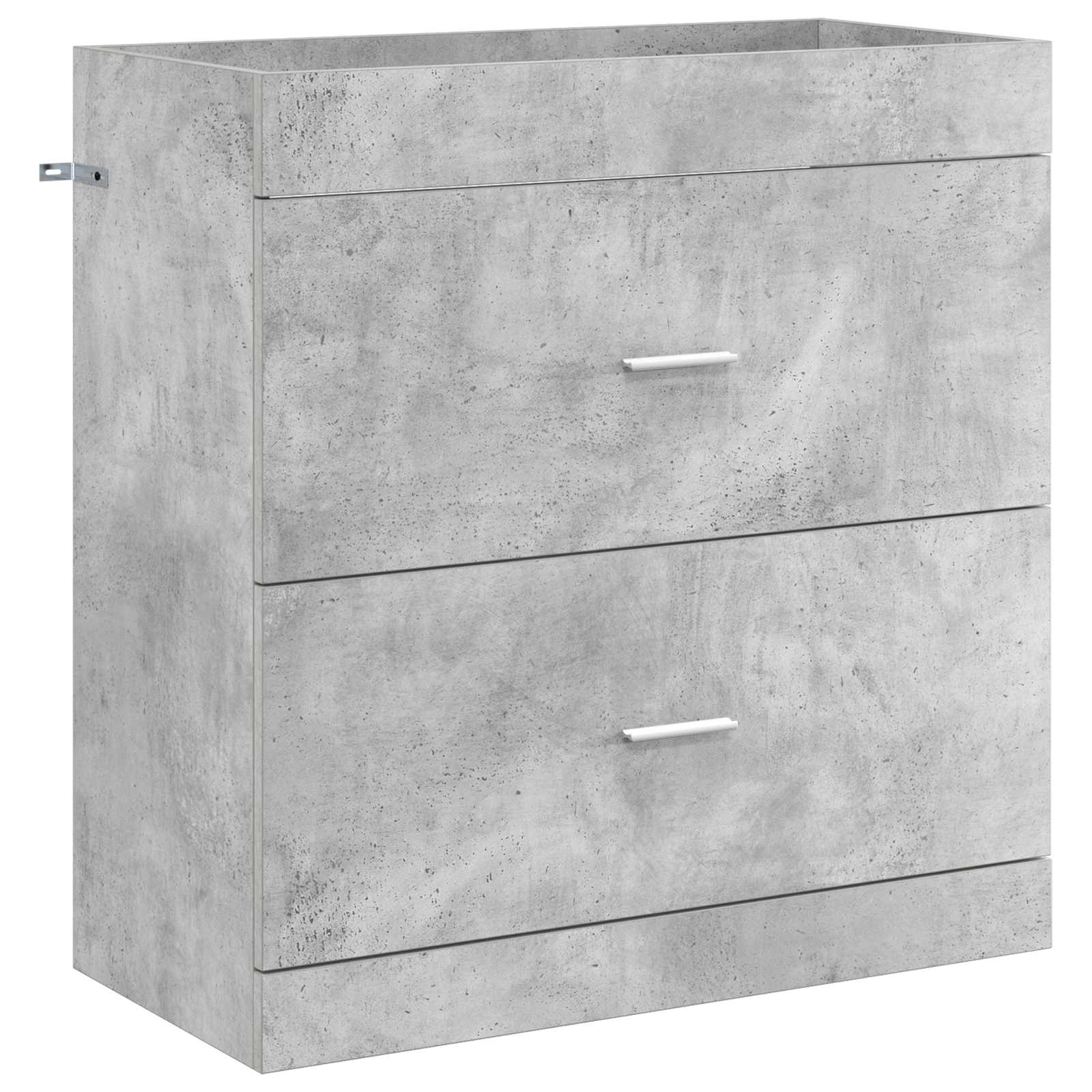 vidaXL Bathroom Furniture Set Concrete Grey 81 x 40 x 84.5 cm 4