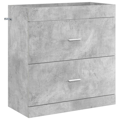 vidaXL Bathroom Furniture Set Concrete Grey 81 x 40 x 84.5 cm 4