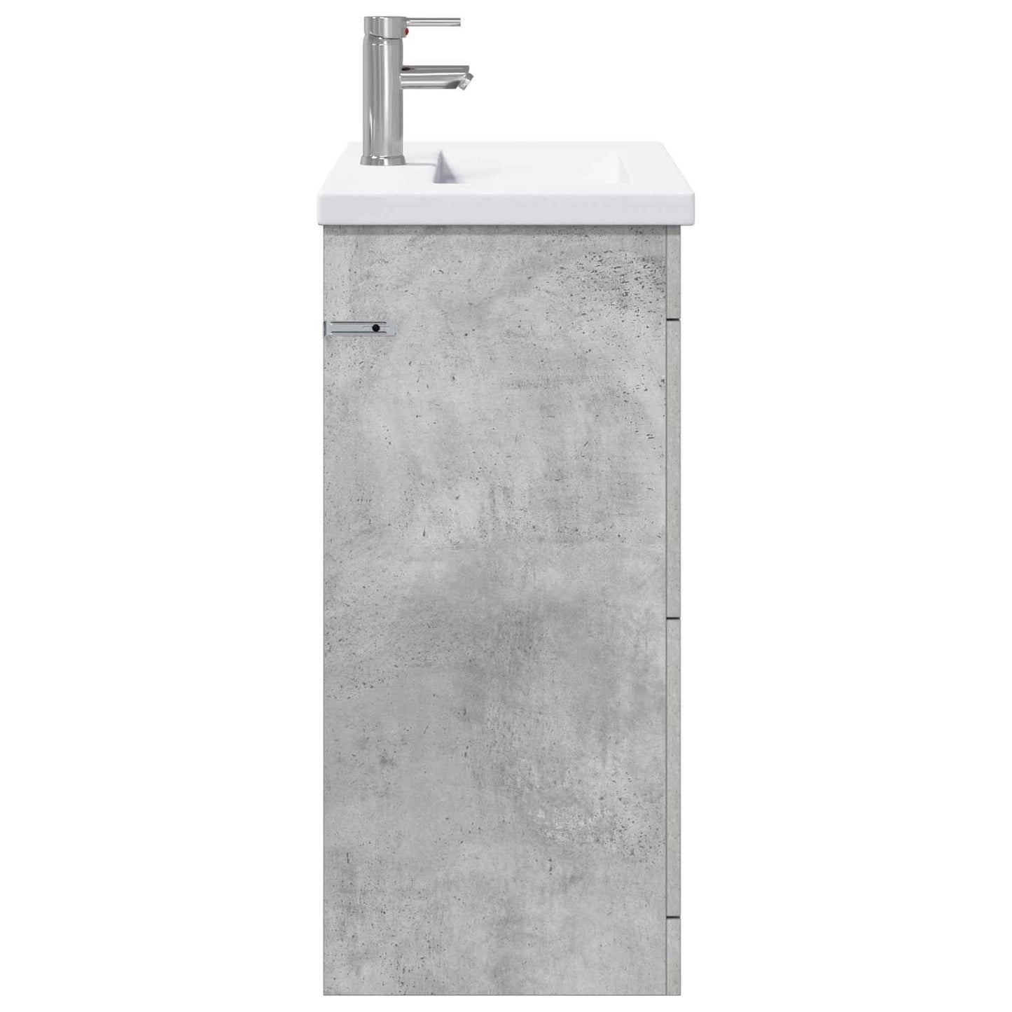 vidaXL Bathroom Furniture Set Concrete Grey 81 x 40 x 84.5 cm 6