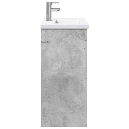 vidaXL Bathroom Furniture Set Concrete Grey 81 x 40 x 84.5 cm 6