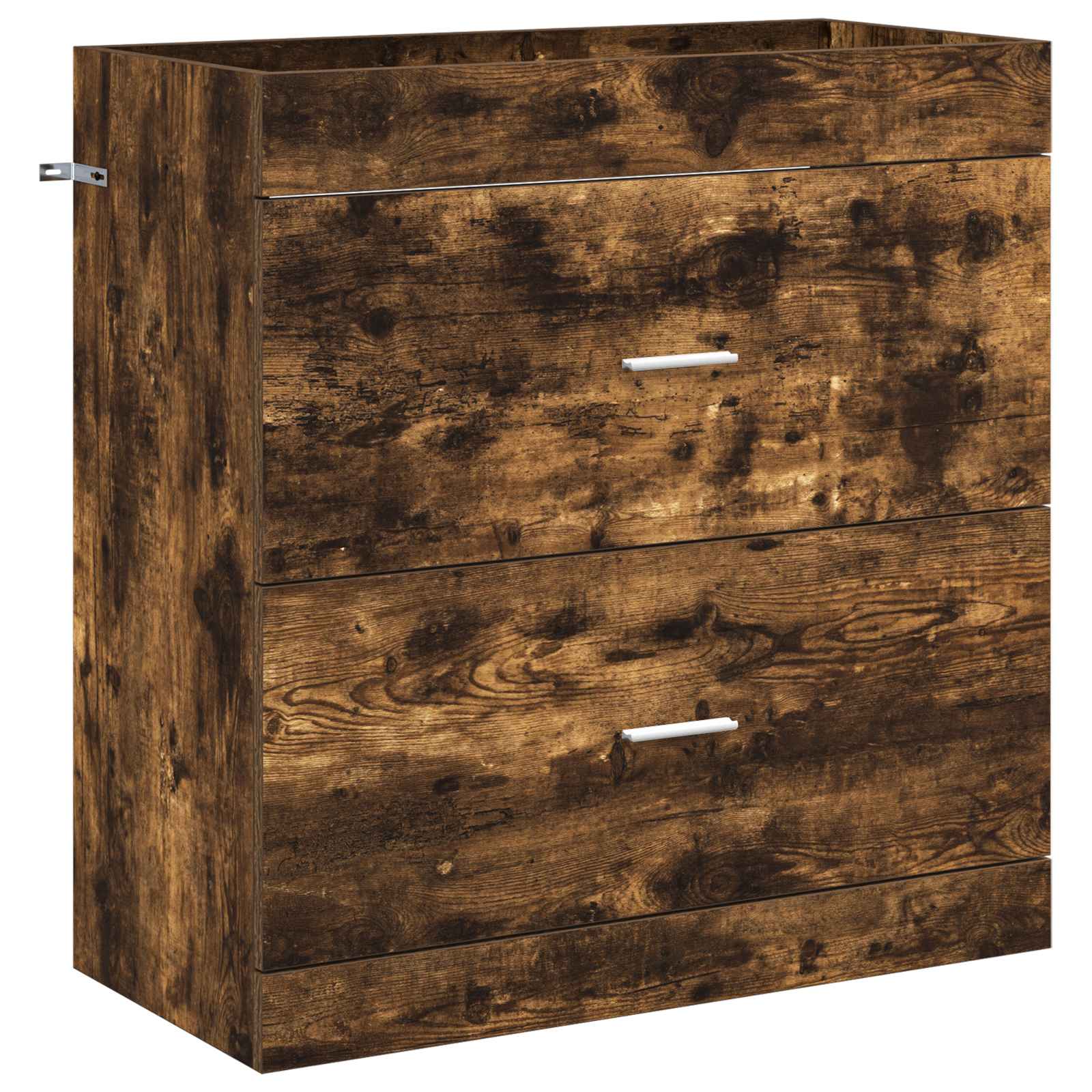 vidaXL Bathroom Furniture Set Smoked Oak 81 x 40 x 84.5 cm 4