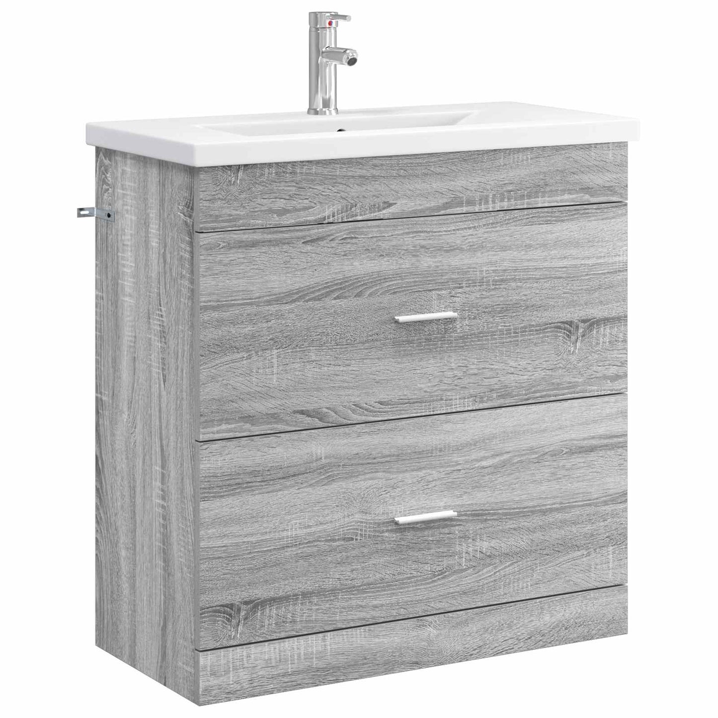 vidaXL Bathroom Furniture Set Grey Sonoma 81 x 40 x 84.5 cm 2
