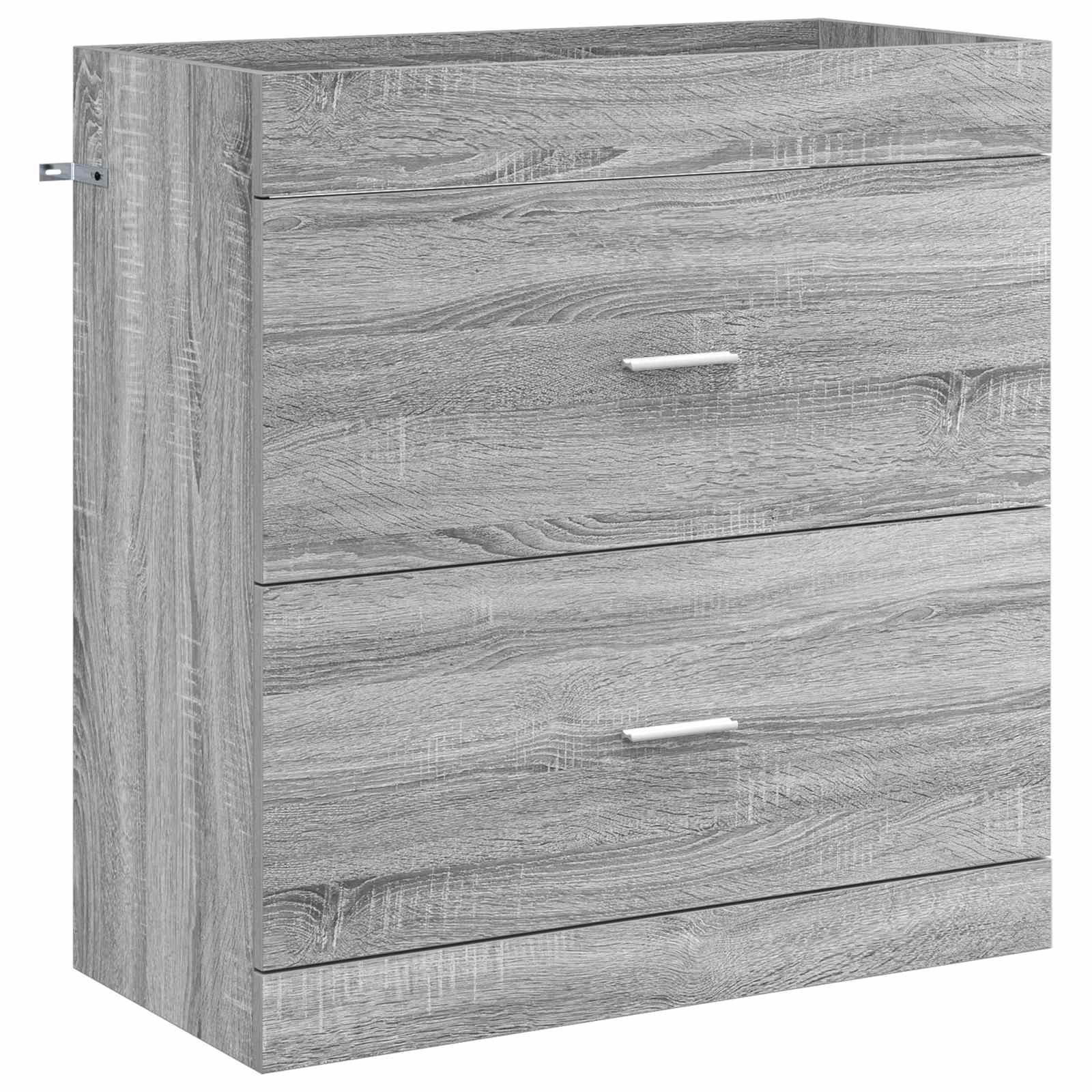 vidaXL Bathroom Furniture Set Grey Sonoma 81 x 40 x 84.5 cm 4