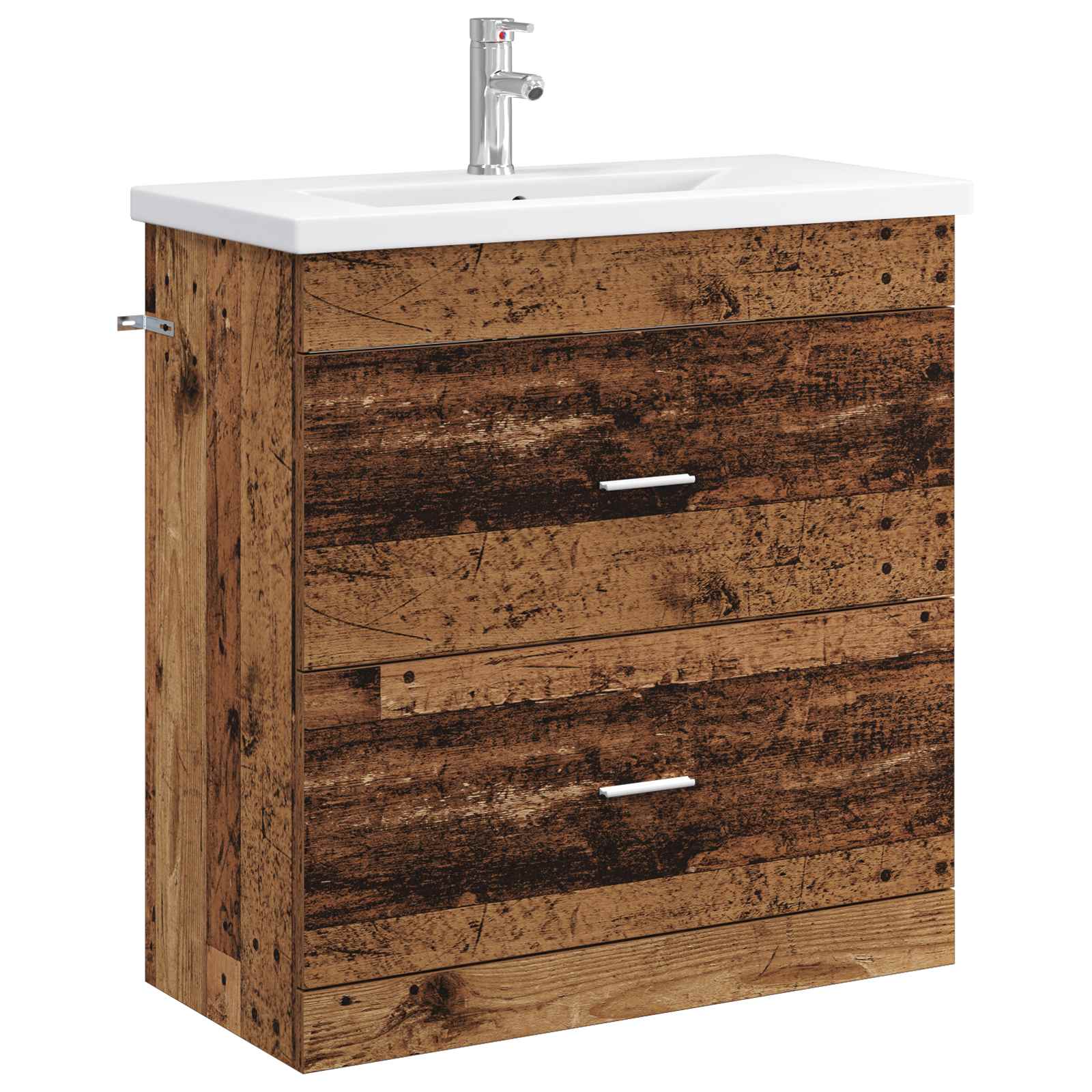 vidaXL Bathroom Furniture Set Old Wood 81 x 40 x 84.5 cm 2