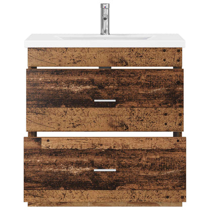 vidaXL Bathroom Furniture Set Old Wood 81 x 40 x 84.5 cm 3