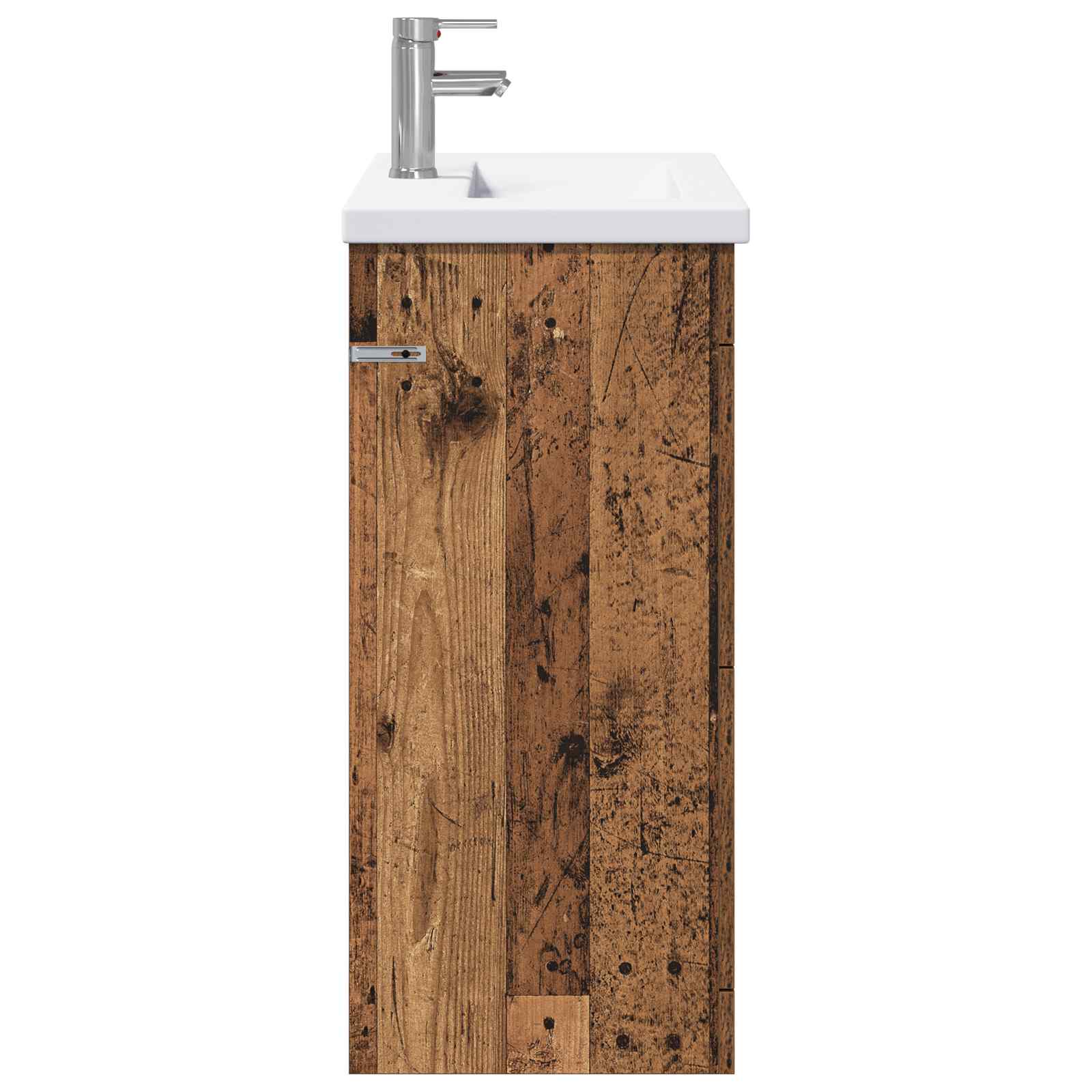 vidaXL Bathroom Furniture Set Old Wood 81 x 40 x 84.5 cm 6