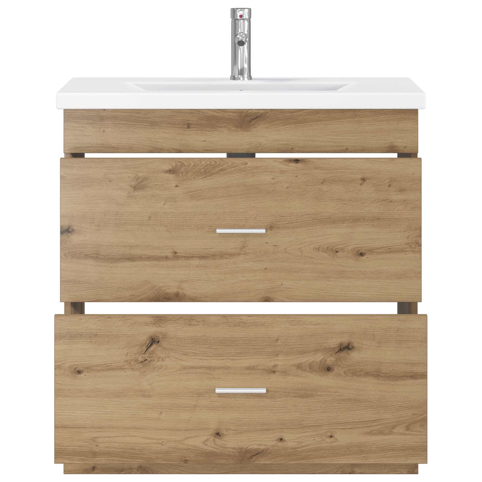 vidaXL Bathroom Furniture Set Artisan Oak 81 x 40 x 84.5 cm 3