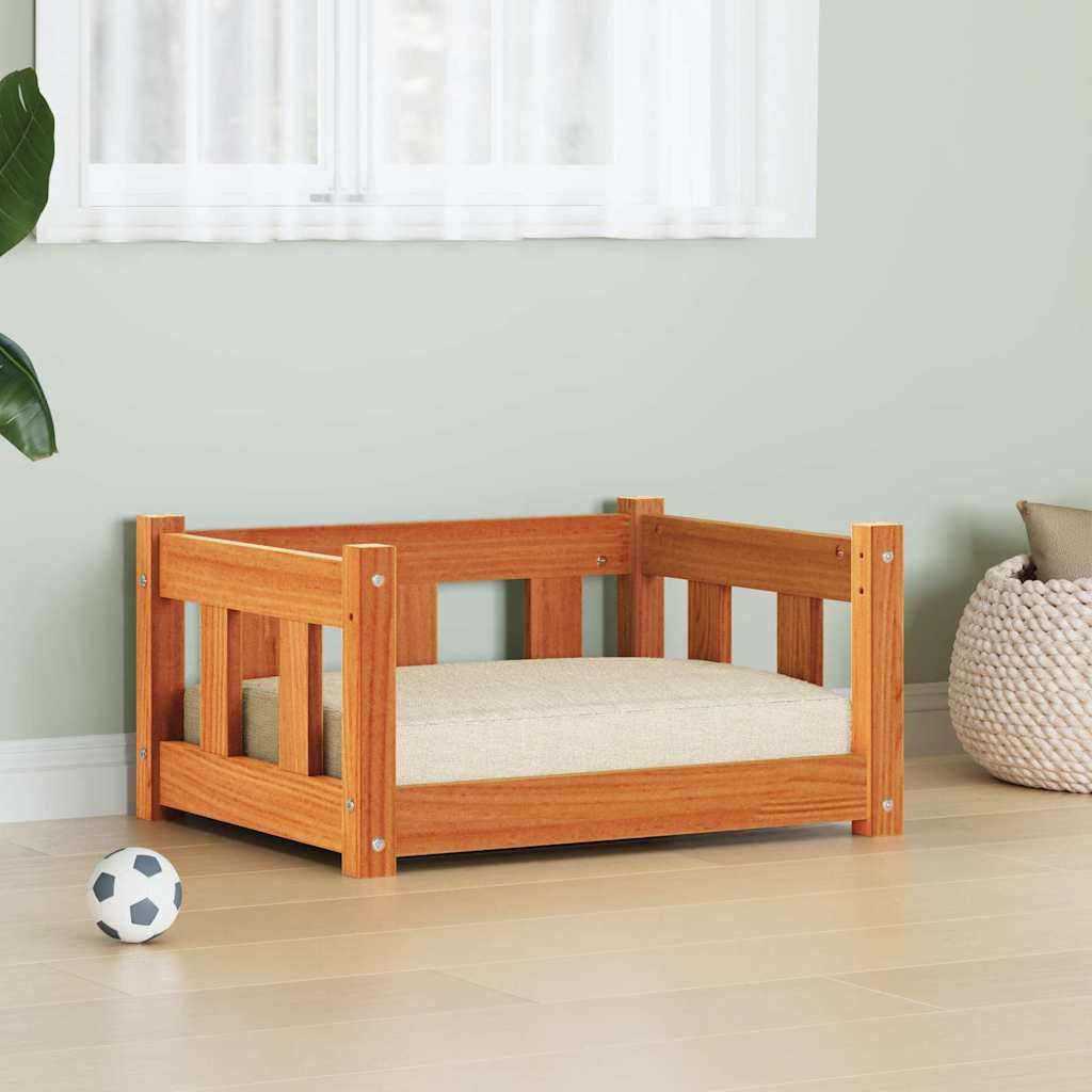 Dog Bed Solid Wood Pine 55 cm 45 cm
