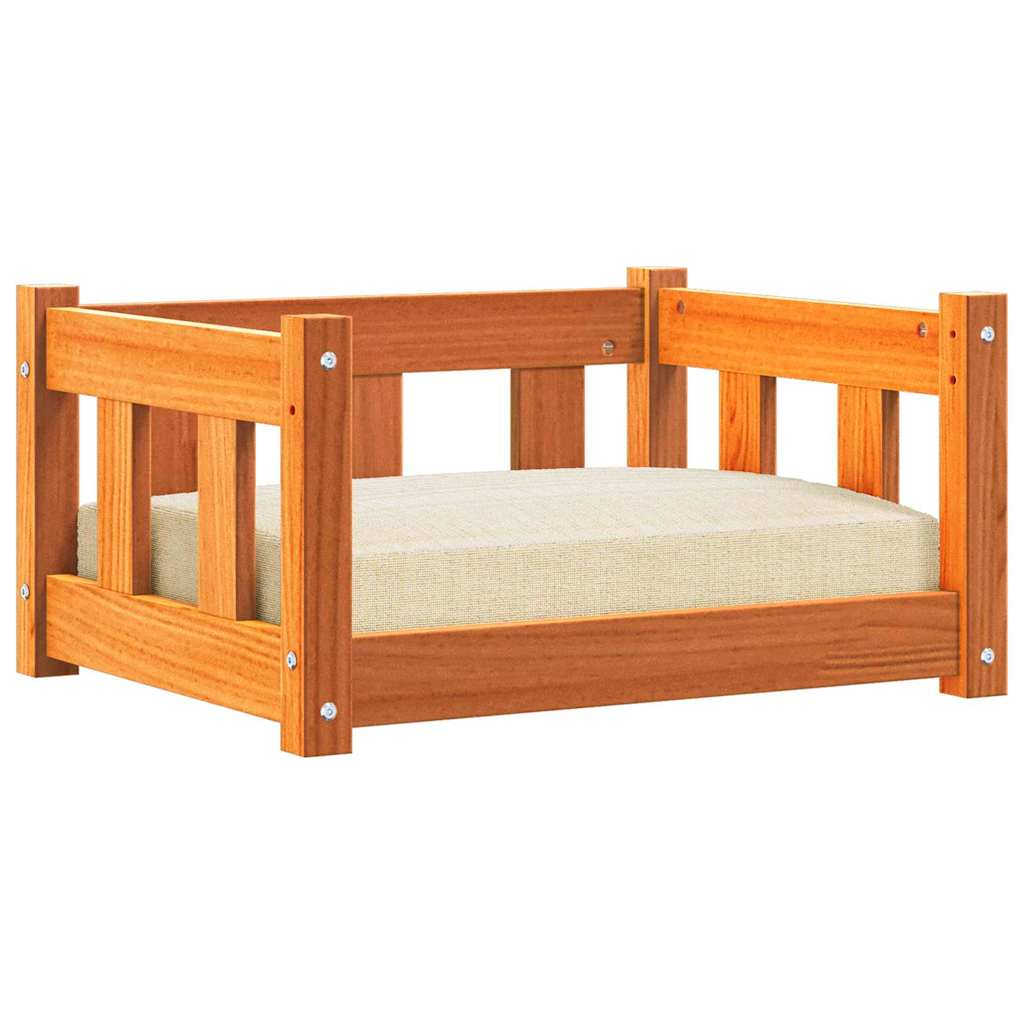 Dog Bed Solid Wood Pine 55 cm 45 cm