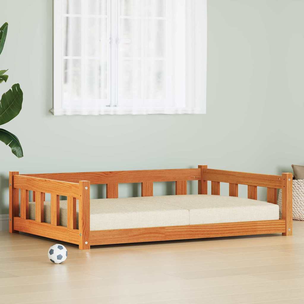 Dog Bed Solid Wood Pine 105 cm 75 cm