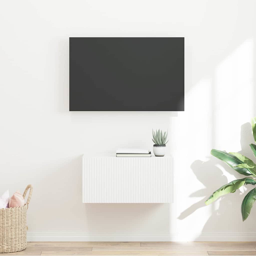 TV Wall Cabinet Engineered Wood 60 x 31 x 29.5 cm White