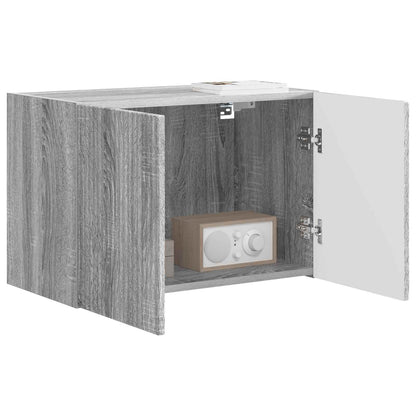 TV Wall Cabinet Engineered Wood 59.5 x 31 x 40 cm Grey sonoma