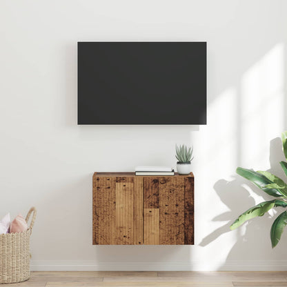 TV Wall Cabinet Engineered Wood 59.5 x 31 x 40 cm Old wood