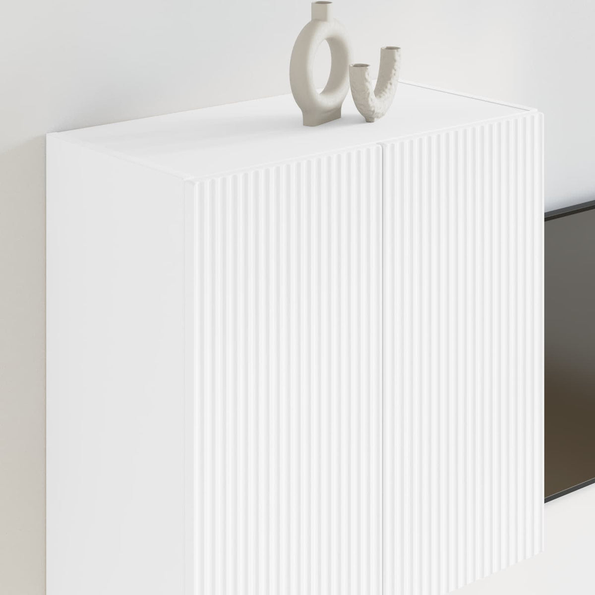 TV Wall Cabinet Engineered Wood 59.5 x 31 x 60 cm White