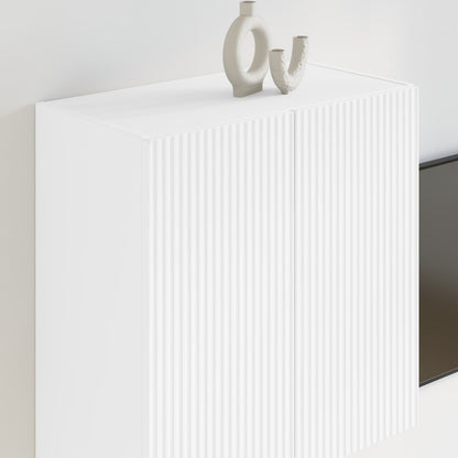 TV Wall Cabinet Engineered Wood 59.5 x 31 x 60 cm White