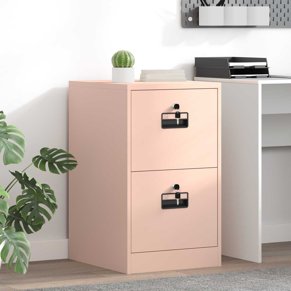 vidaXL File Cabinet Cold-Rolled Steel Width 44 cm