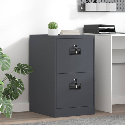 vidaXL File Cabinet Cold-Rolled Steel Width 44 cm
