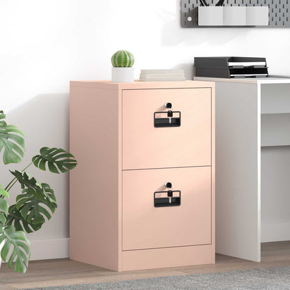 File Cabinet Cold-Rolled Steel Width 45.5 cm Pink 74.5 cm