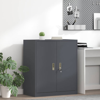 vidaXL Storage Cabinet Steel Width 80 cm Anthracite