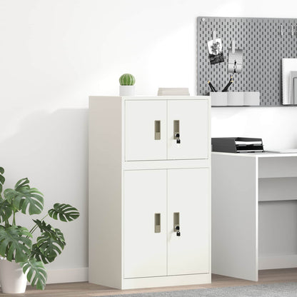 vidaXL Storage Cabinet Steel Width 60 cm White