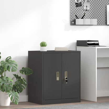 vidaXL Storage Cabinet Steel Width 60 cm Black