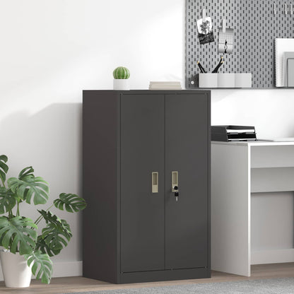 vidaXL Storage Cabinet Steel Width 60 cm Black