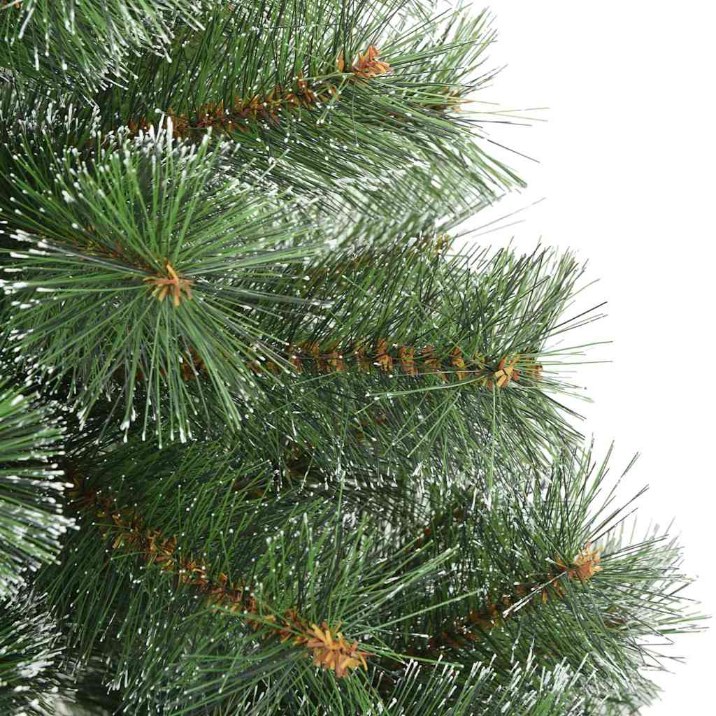 vidaXL Artificial Hinged Christmas Tree Snow Flocked Green 240 cm 5