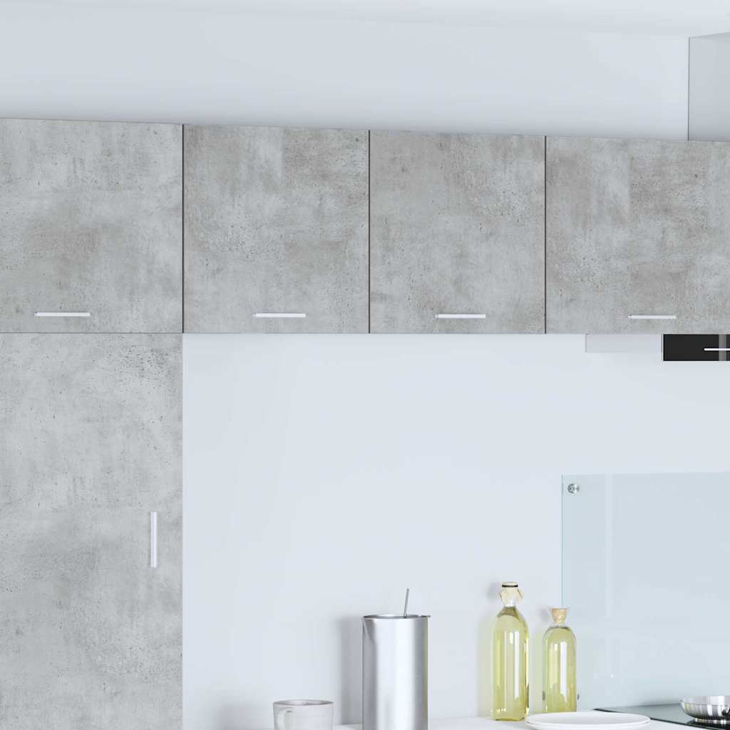 Microwave Cabinet "Lyon" 60x57x207 cm Concrete Grey 2x hanging cabinet (1 door) 40 cm wide 40 cm high