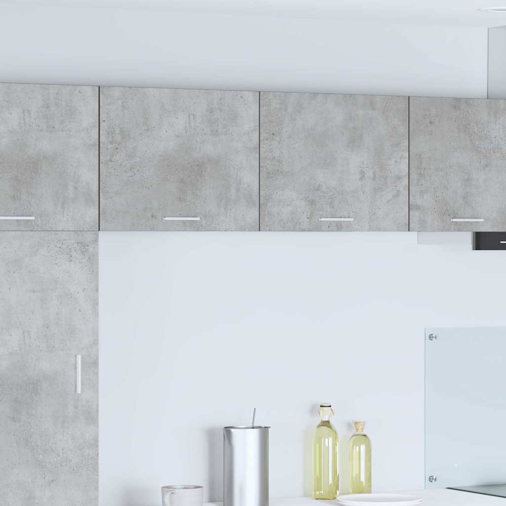 Microwave Cabinet "Lyon" 60x57x207 cm Concrete Grey 2x hanging cabinet (1 door) 50 cm wide 40 cm high