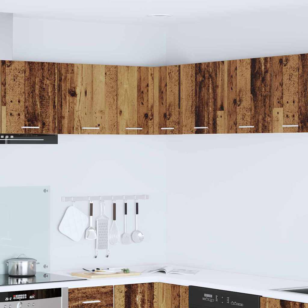 Hanging Cabinet and White 57 x 57 x 40 cm Old Wood 1x hanging corner cabinet 57 cm wide 40 cm high
