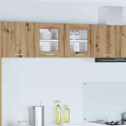 Hanging Glass Cabinet "Lyon" 40x31x60 cm Artisan Oak 1x hanging glass cabinet (1 door) 40 cm wide 40 cm high