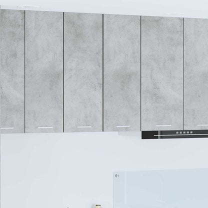 Kitchen Base Cabinet "Lyon" Engineered Wood Concrete Grey 1x hanging cabinet (1 door) 30 cm wide 80 cm high