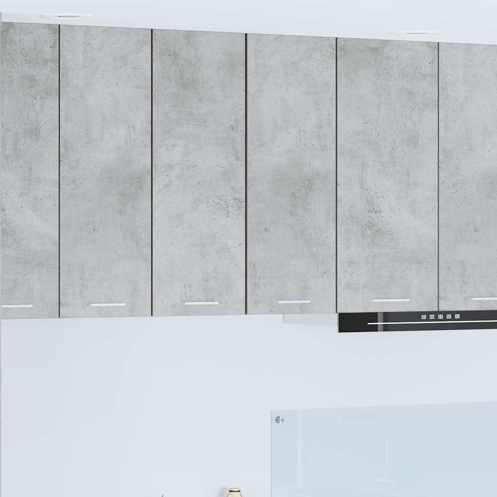 Microwave Cabinet "Lyon" 60x57x207 cm Concrete Grey 2x hanging cabinet (1 door) 30 cm wide 80 cm high