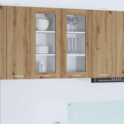 Hanging Glass Cabinet "Lyon" 40x31x60 cm Artisan Oak 1x hanging glass cabinet (1 door) 40 cm wide 80 cm high