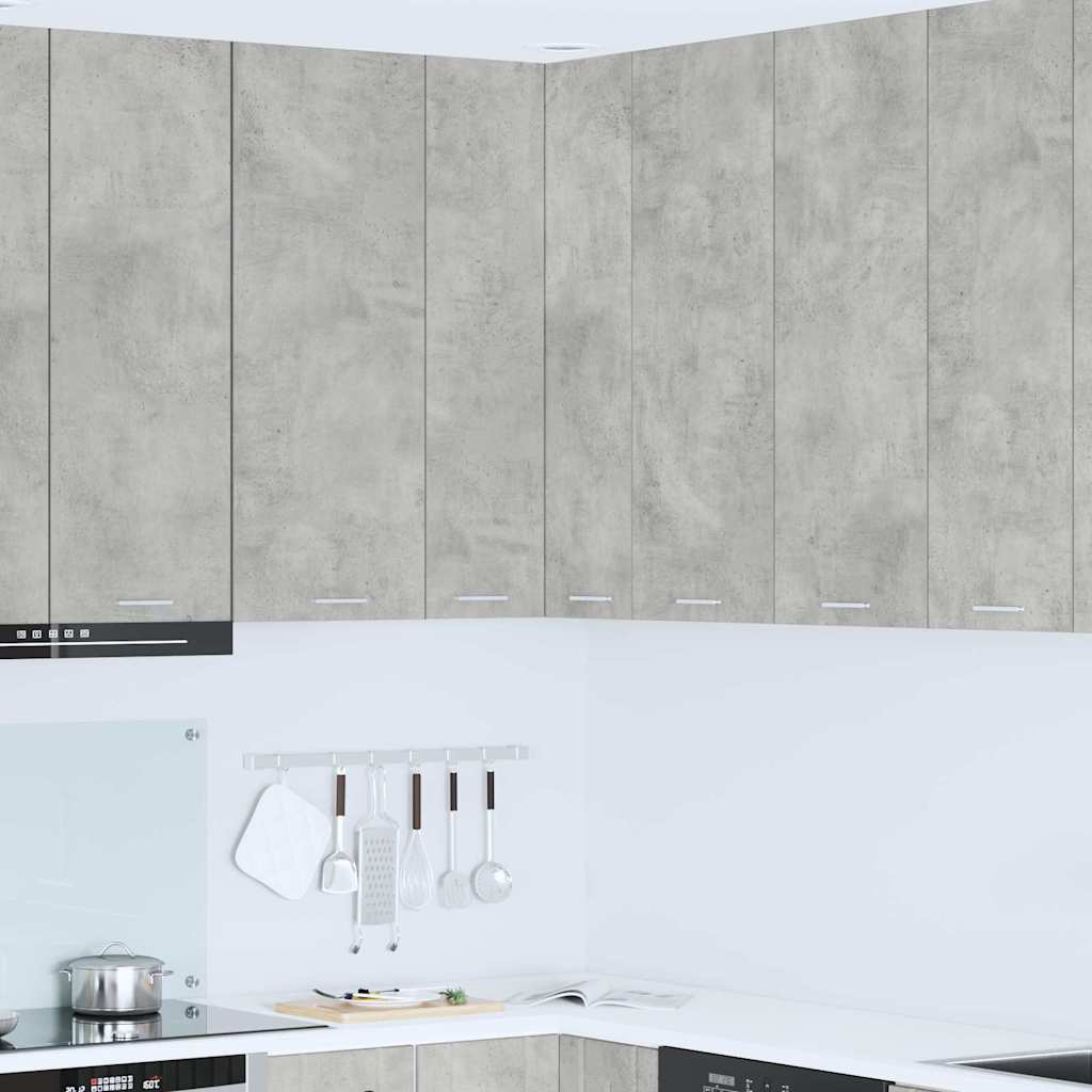 Hanging Cabinet 20 x 29.5 x 100 cm Concrete Grey 1x hanging corner cabinet 57 cm wide 100 cm high