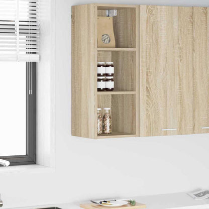 Hanging Glass Cabinet "Lyon" 40x31x60 cm Sonoma Oak 1x hanging cabinet (3 shelves) 30 cm