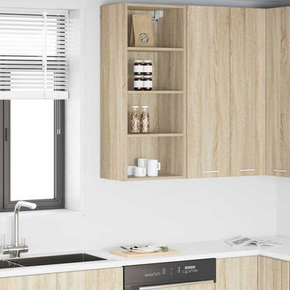 Hanging Glass Cabinet "Lyon" 40x31x60 cm Sonoma Oak 1x hanging cabinet (4 shelves) 40 cm wide 100 cm high