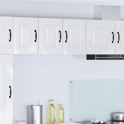 vidaXL Kitchen Base Cabinet "Kalmar" Engineered Wood High Gloss White