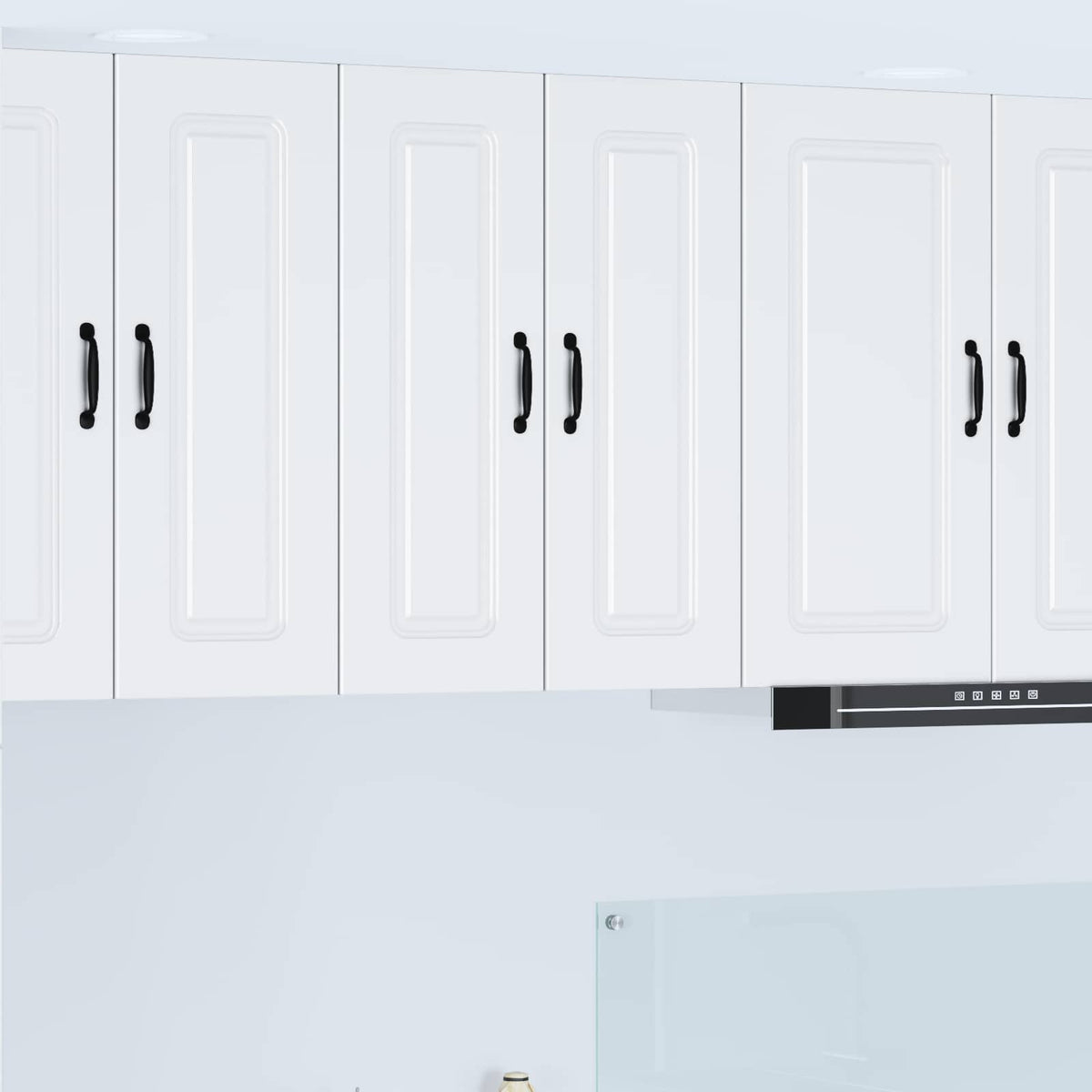 Kitchen Base Cabinet "Kalmar" Engineered Wood White 1x wall cabinet (1 door) 30 cm wide 80 cm high