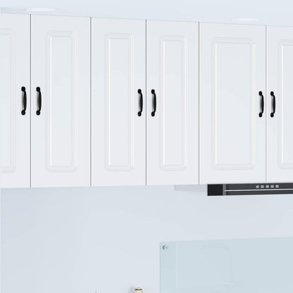 Kitchen Base Cabinet "Kalmar" Engineered Wood White 1x wall cabinet (1 door) 30 cm wide 80 cm high