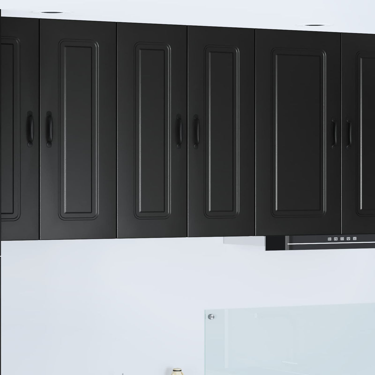 vidaXL Kitchen Base Cabinet "Kalmar" Engineered Wood Black