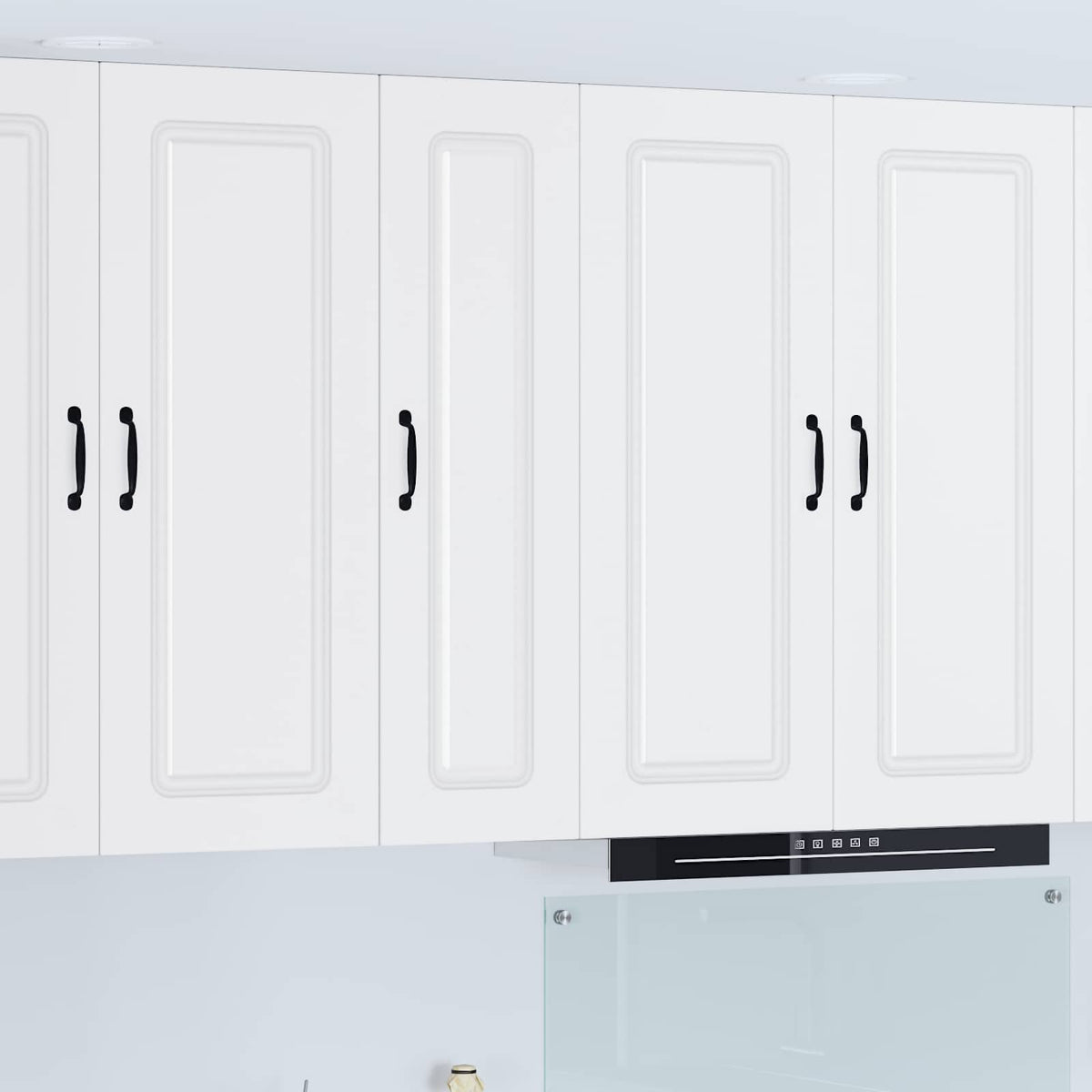 Kitchen Base Cabinet "Kalmar" Engineered Wood White 1x wall cabinet (1 door) 30 cm wide 100 cm high