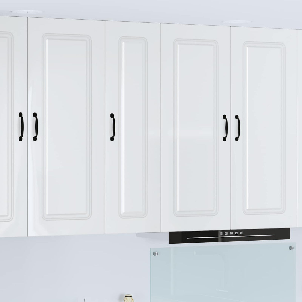 vidaXL Kitchen Base Cabinet "Kalmar" Engineered Wood High Gloss White