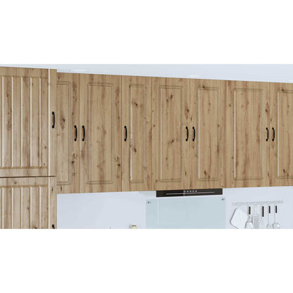 Kitchen Base Cabinet "Kalmar" Engineered Wood Artisan Oak 1x wall cabinet (1 door) 30 cm wide 100 cm high