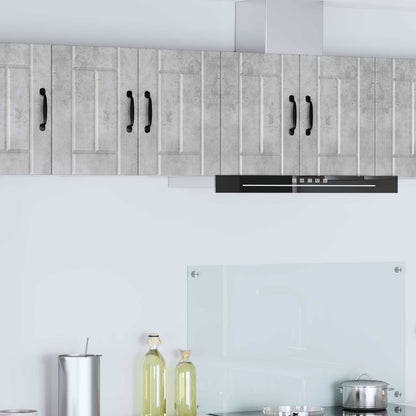 Kitchen Base Cabinet "Lucca" Engineered Wood Concrete Grey 1x wall cabinet (1 door) 30 cm wide 40 cm high