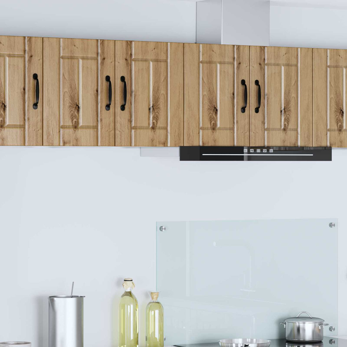 Kitchen Base Cabinet "Lucca" Engineered Wood Artisan Oak 1x wall cabinet (1 door) 30 cm wide 40 cm high