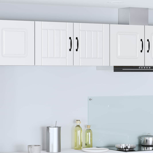 Kitchen Wall Cabinet "Lucca" Engineered Wood White 1x wall cabinet (1 door) 40 cm wide 40 cm high